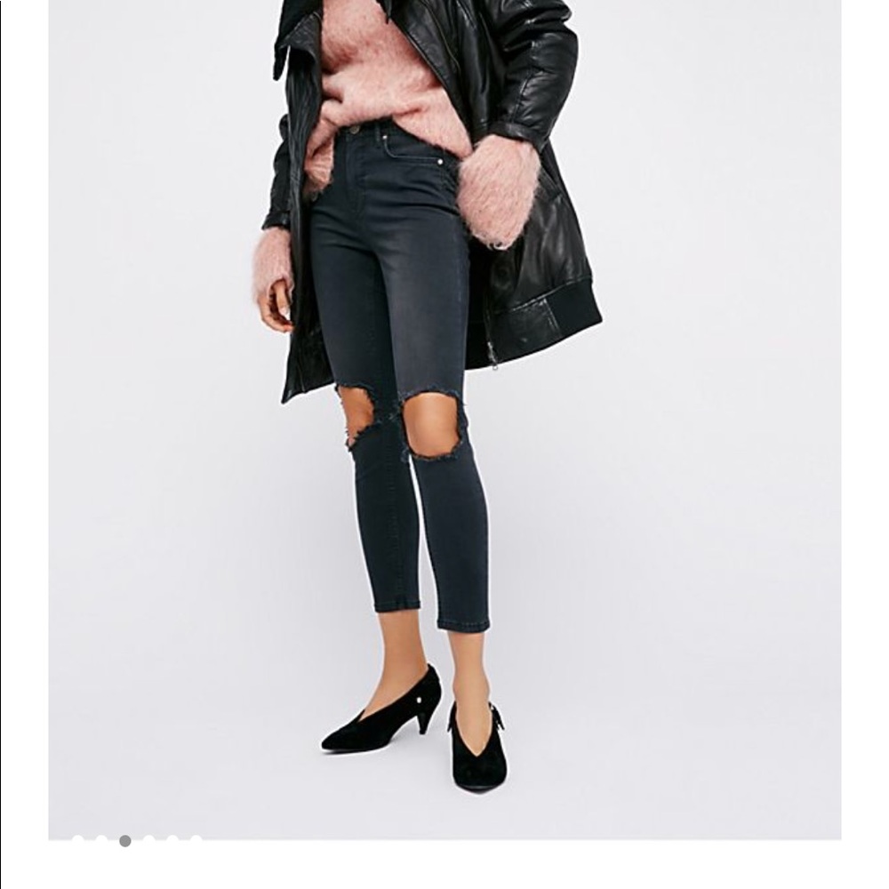 Free People High-Rise Busted Skinny Jean